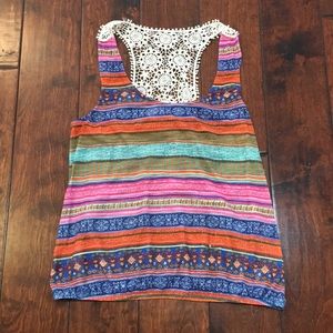 Multicolored Fashion Racerback Tank